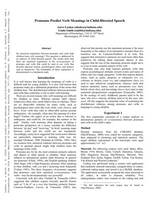 Thumbnail for Pronouns predict verb meanings in child-directed speech