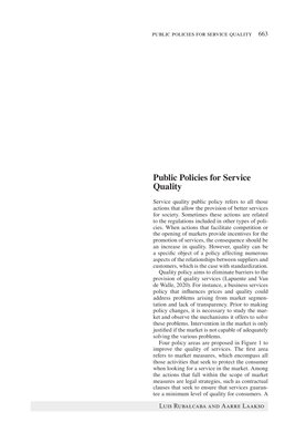 Thumbnail for Public policies for service quality